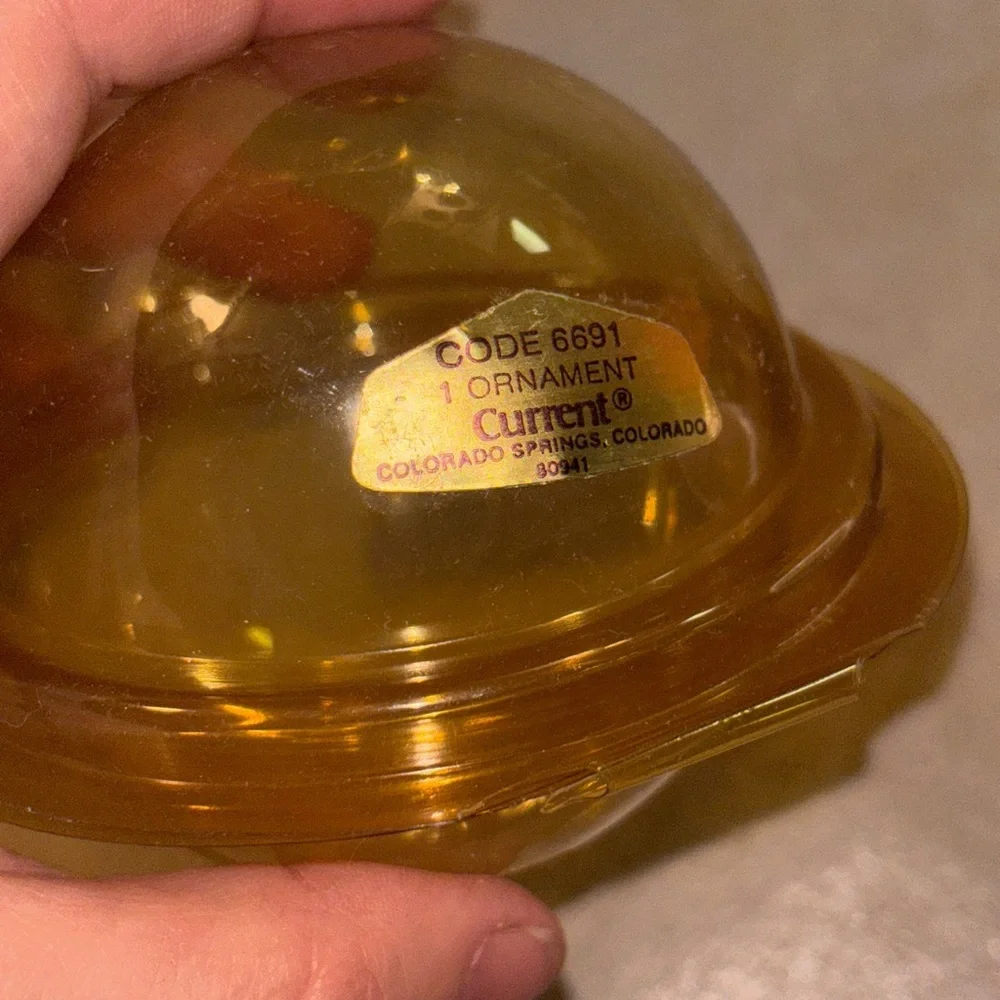 Vintage 1979 Current Inc. Satin Ball Christmas Ornament Santa Clause Teddy Bear - Picture 8 of 8